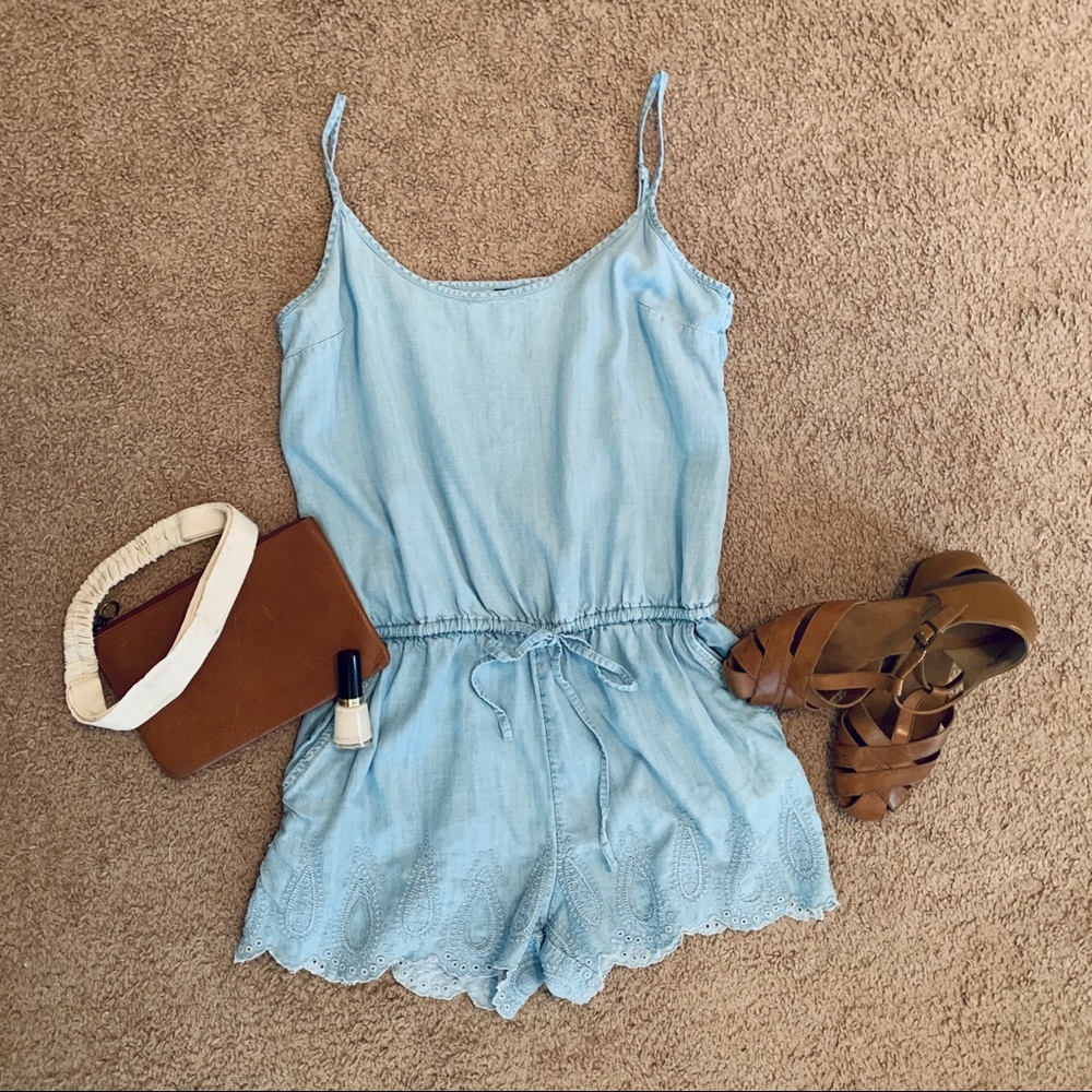 Denim Romper